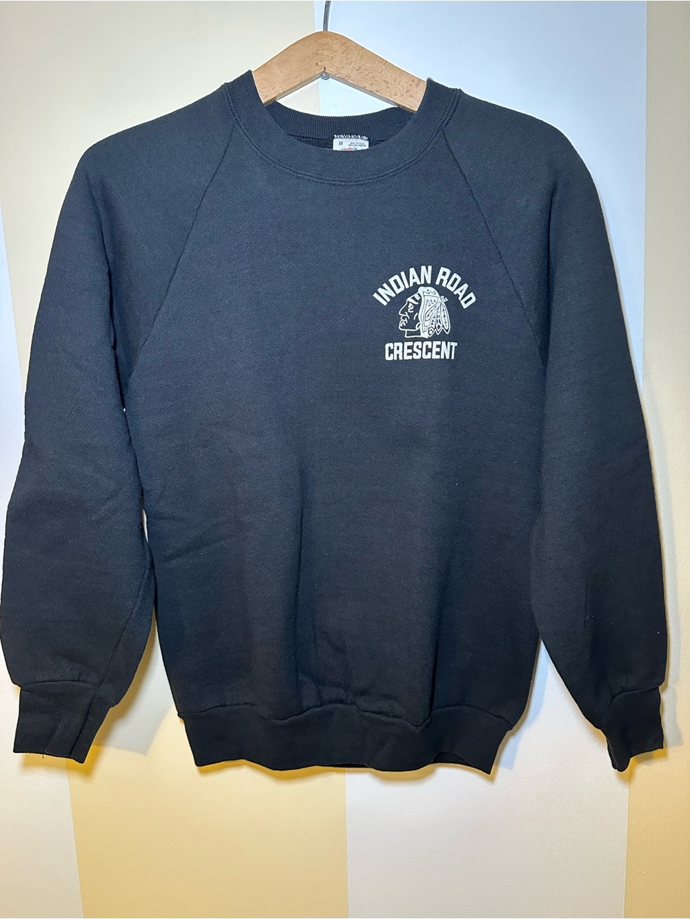Vintage 80s Fruit of the Loom Indian Road Crescent Toronto School Sweatshirt M